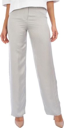 Emporio Armani Palazzo Broeken - Dames - Wijde Broeken - Grijs - M - Broeken