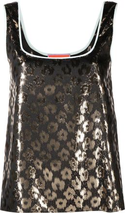 La DoubleJ Twirl sleeveless top - women - Metal/Silk/Polyester - S - Black