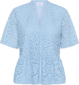 Saint Tropez Zanna SZ Blouse - Dames - Blouses - Blauw - XS - Overhemden