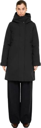 Elvine Eline Parka - Dames - Parka Jassen - Zwart - XL - Polyester - Jassen