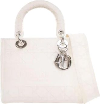 Dior Pre-owned Canvas dior-bags - Dames - Vintage Handtas - Wit - ONE Size - Vintage