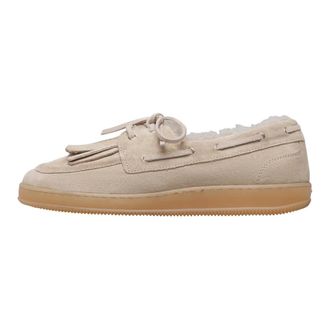 Voile Blanche Schoenen, Dames, Beige, 40 EU, Wol, Olivia Wind Fringe Fur Sneakers