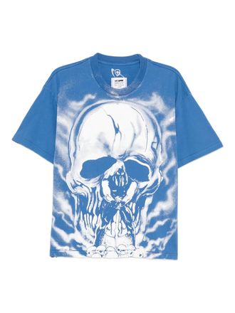 Warren Lotas graphic-print T-shirt - men - Cotton - L - Blue
