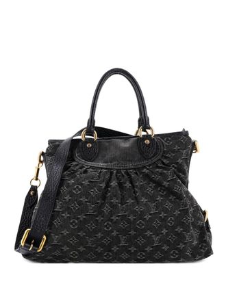 Louis Vuitton Neo Cabby Handbag Denim GM satchel - Black