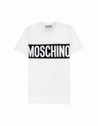 Moschino Mens Moschino Couture Block Logo Print T Shirt White 2001 - Size: 50