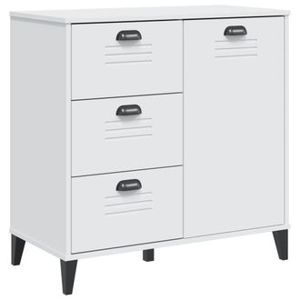 Berkfield Home Sideboard VIKEN White 80x40x80 cm Engineered Wood | Size: 80 x 40 x 80 cm