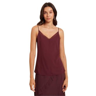 Ted Baker Lichtgewicht chiffon vest voor dames (Ossenbloed)