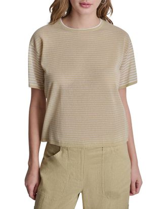 DKNY Striped Lightweight Sweater