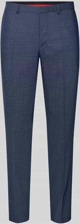 HUGO BOSS Slim Fit Anzughose mit Schurwoll-Anteil Modell Hesten in Dunkelblau, Gr&ouml;&szlig;e 102