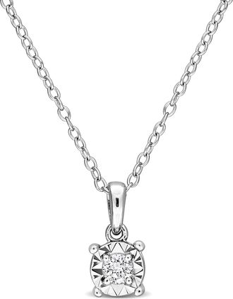 Mimi & Max Lab Grown Diamond Necklace - 1/10 to 1ct TDW - 18in