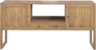Wanda Collection Mueble de teca maciza para lavabo doble 165 cm