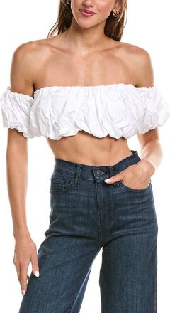 Susana Monaco Susana Monaco Off Shoulder Crop Puff Bandeau Top