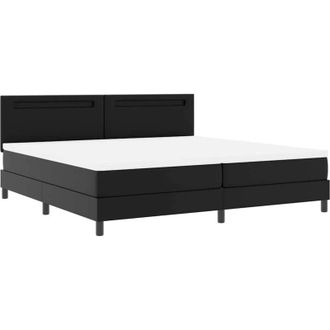 vidaXL Vidaxl - Estructura De Cama Con Colch&oacute;n Con Colch&oacute;n Negro 200 X 200 Cm