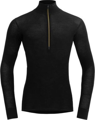 Devold Wool Mesh 190 Zip Neck Merinounterwäsche für Herren | schwarz