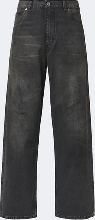 Our Legacy Vast Cut faded wide-leg jeans