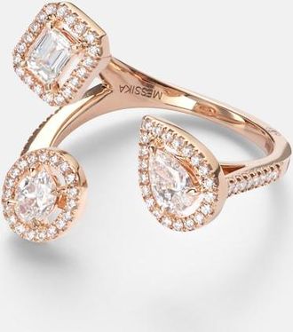 Messika My Twin Trilogy 18kt rose gold ring with diamonds