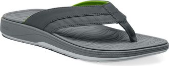 Sanuk Surf Seeker Water Friendly Flip Flop in Dark Shadow at Nordstrom, Size 12