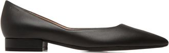 Bally leather pointed-toe flat pumps - women - Calf Leather/Lambskin/Rubber - 38 - Black