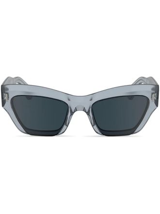 Calvin Klein logo-lettering sunglasses - Blue