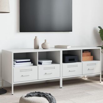 Berkfield Home TV Cabinets 2 pcs White 68x39x50.5 cm Steel