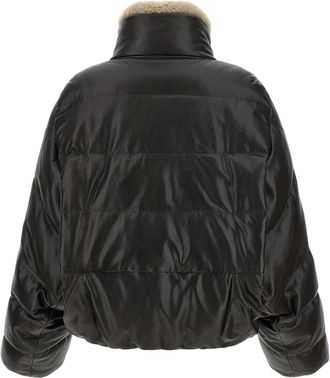 Brunello Cucinelli Womens Brown Lamb Leather Jacket Clothing
