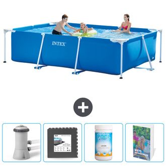 Intex Piscina Con Estructura Rectangular - 300x200x75 Cm - 5-piezas Scb125