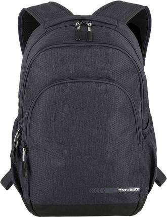 Travelite Laptoprucksack TRAVELITE KICK OFF Rucksack L, Gr. B/H/T: 31cm x 45cm x 16cm, grau (anthrazit), Polyester, unifarben, Basic, Rucks&auml;cke Laptoprucksack, 