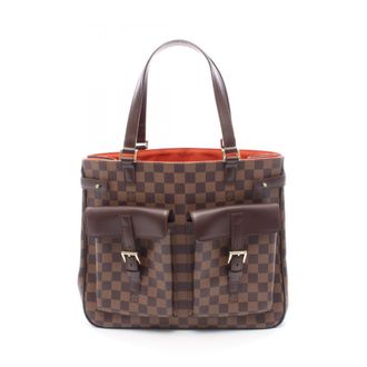 Louis Vuitton Brown Damier Canvas Coated Canvas Leather Handbag Tote Bag (Pre-Owned)