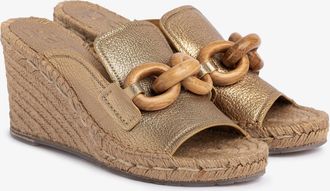 Pedro Garcia Wegde slide jute sandal in beige| Oliveta | Spring summer 2026 | PEDRO GARCIA