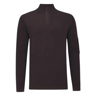 Genti Turtle Zip LS - Knitwear - Hombre - Rojo - XL