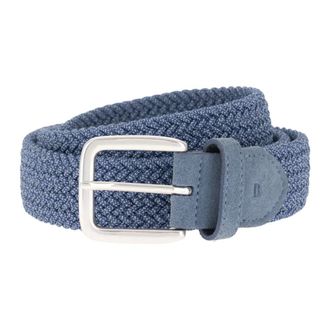 Boggi Milano Accessoires, Heren, Blauw, 105 CM, Su&egrave;de, Woven Viscose Blend Belt