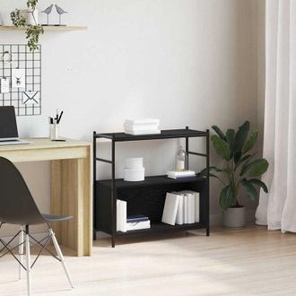 vidaXL Libreria Rovere nero 80 x 30 x 78.5 cm Legno multistrato - Vidaxl