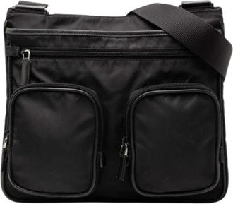 Prada Pre-owned Cross Body Bags, female, Black, Size: ONE SIZE Pre-owned Vintage Shoulder Bag