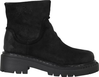Ash Duffie Su&egrave;de Enkellaarsjes - Dames - Enkellaarsjes - Zwart - 39 EU - Su&egrave;de - Schoenen