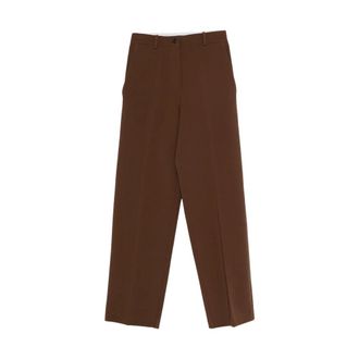 Alysi Dames, Broeken, Bruin, Maat: XS Viscose