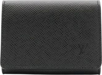 Louis Vuitton Tweedehands leren portemonnees - Dames - Vintage Accessoires - Zwart - ONE Size - Vintage