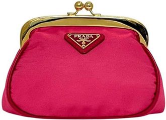Prada Pink Nylon Coin Purse/Coin Case (Pre-Owned)