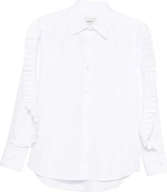 Coperni Elegante Katoenen Shirt Aw 25 - Dames - Overhemden - Wit - 2XS - Katoen - Overhemden