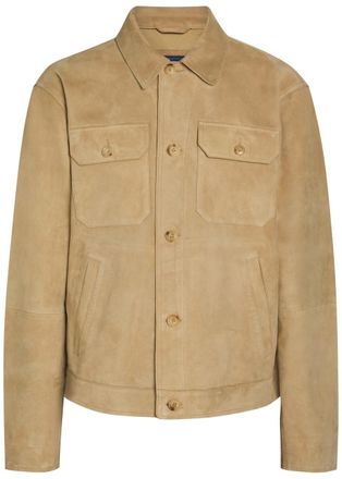 Polo Ralph Lauren Pocket Suede Overshirt - Tan - L
