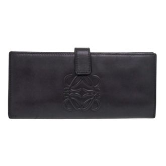 Loewe Black Nappa Leather Leather Long Wallet (Bi-Fold) (Pre-Owned)
