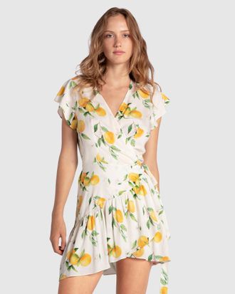 Belle & Bloom Love Shack Mini Wrap Dress