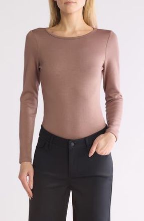 Hudson Scuba Knot Back Bodysuit in Deep Taupe at Nordstrom Rack, Size Medium
