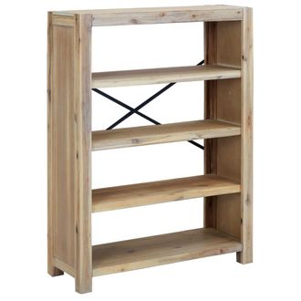 vidaXL Estanter&iacute;a De 4 Niveles Madera Maciza De Acacia 80x30x110 Cm Vidaxl