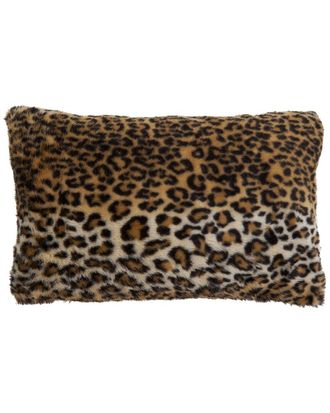 Saro Lifestyle Cheetah Print Fluffy Pillow