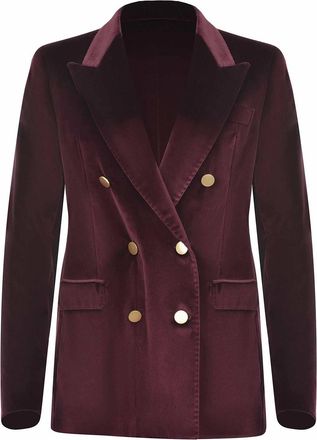 Tagliatore Double-Breasted Jacket In Mixed Cotton