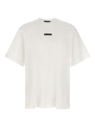 Dolce & Gabbana White Logo Patch T-Shirt