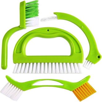 No Brand Juego De 4 Cepillos De Limpieza Multifuncionales Para Ba&ntilde;o Y Cocina