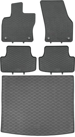 OEM Skoda Karoq Crossover A Partir De Noviembre De 2017. Juego De Alfombrillas De Goma Para Coche Y Alfombrilla Para Maletero