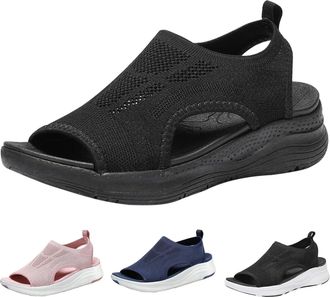 Generic Arch Support Sandals for Women Womens Summer Washable Slingback Orthopedic Slide Sport Sandals with Arch Support Platform Wedge Walking Beach Water Sh