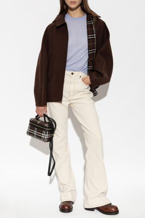 Burberry Wool Jacket Vauxhall, Womens, Brown
